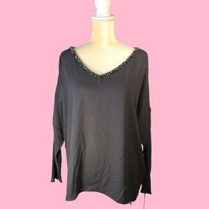 Juicy Couture XL Blouse With Back Cut Out and Cold Shoulders/Arms  NWT